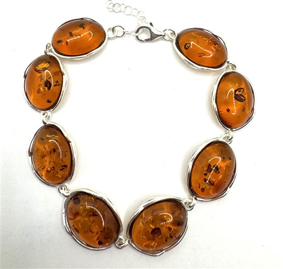 Bracciale Domar Donna Ambra in Argento Ambra AMBER-BR-4-280 - AMBER-BR-4-280